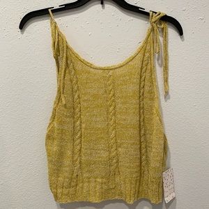 Free People Bombshell Open Knit Tank